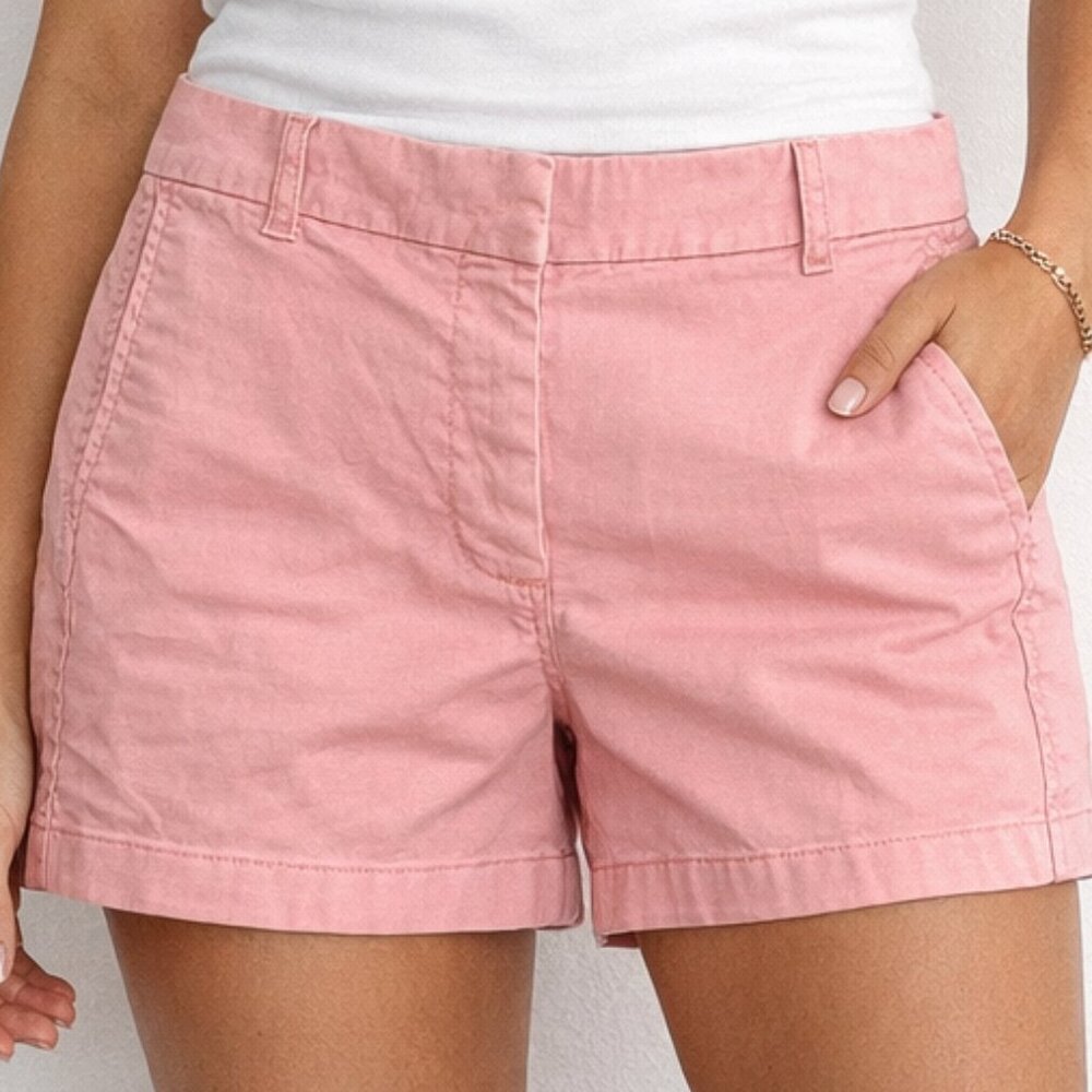 J. Crew Pink Cotton Chino Women's Shorts